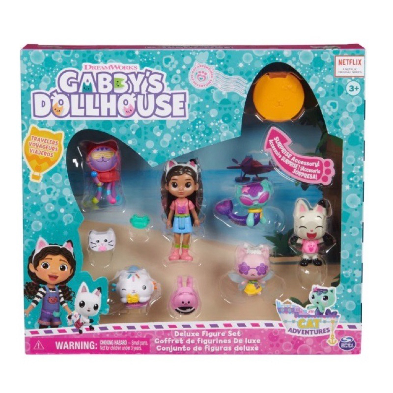 Hộp Búp Bê Gabby’s Dollhouse gồm 7 nhân vật và 1 phụ kiện đáng yêu