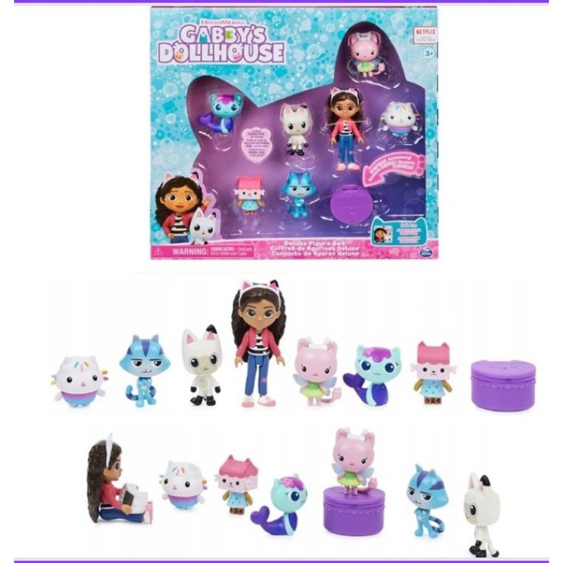 Hộp Búp Bê Gabby’s Dollhouse gồm 7 nhân vật và 1 phụ kiện đáng yêu