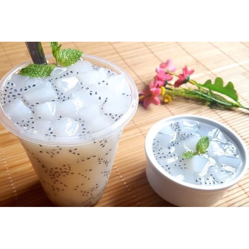Thạch dừa non- Thơm ngon tròn vị- Nguyên chất 100% - Túi 1kg