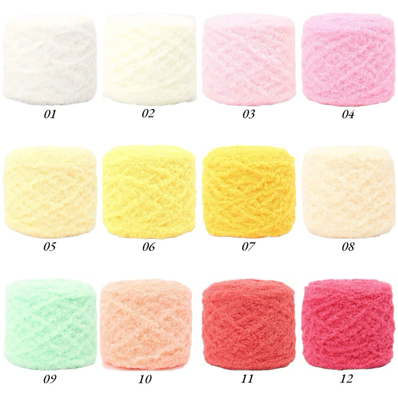 Len bông xù 100 gram 6mm