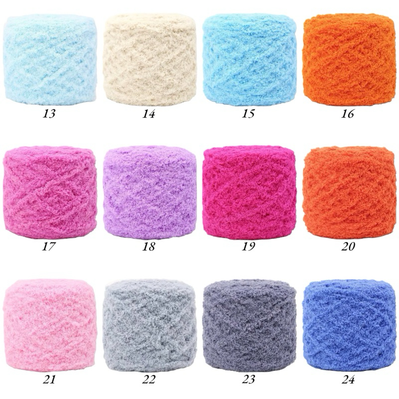 Len bông xù 100 gram 6mm