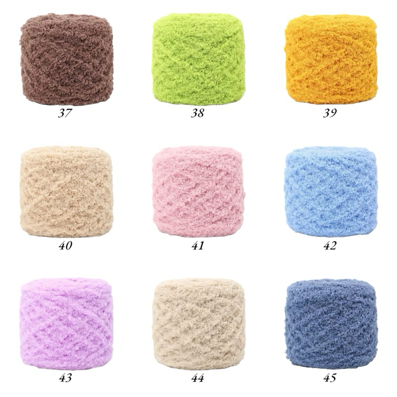 Len bông xù 100 gram 6mm