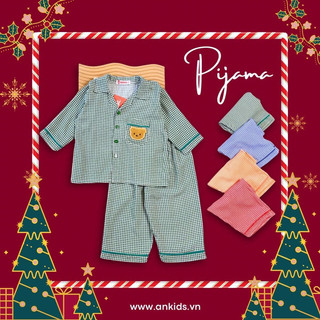 Bộ pijama đồ ngủ, chất vải tole lanh cho bé trai, size 8-36kg