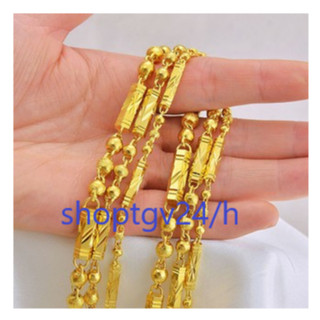 Dây chuyền nam vuông mạ màu vàng 24k đặc