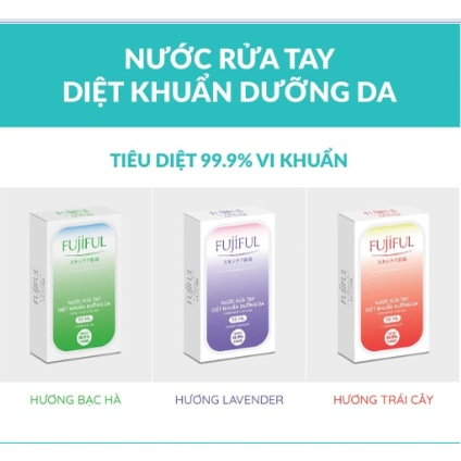 Nước Rửa Tay Diệt Khuẩn Dưỡng Da FUJIFUL Hương Lavender