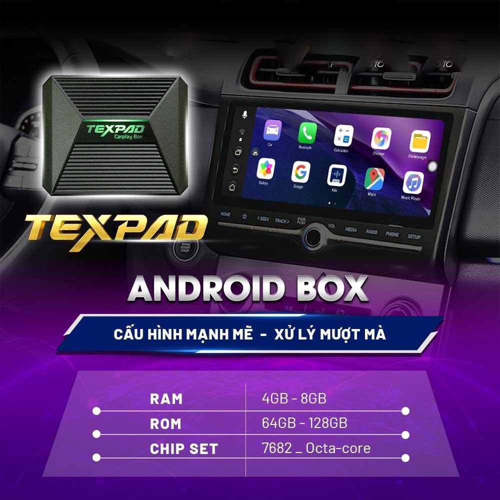 a Android Box Ô Tô TexPad