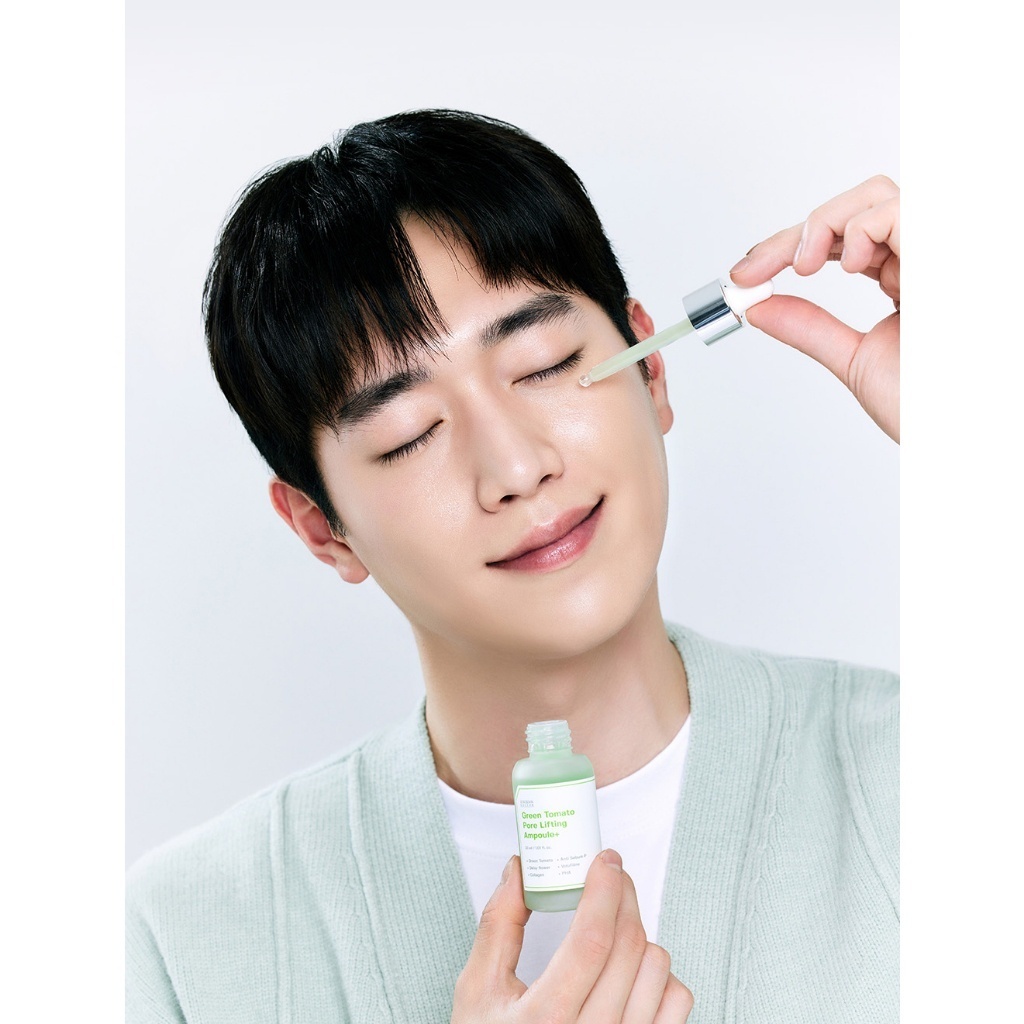 Serum Tinh Chất Cà Chua Xanh Sungboon Editor Green Tomato Pore Lifting Ampoule 30ml & Toner Pads Sungboon 180ml - DUXBO