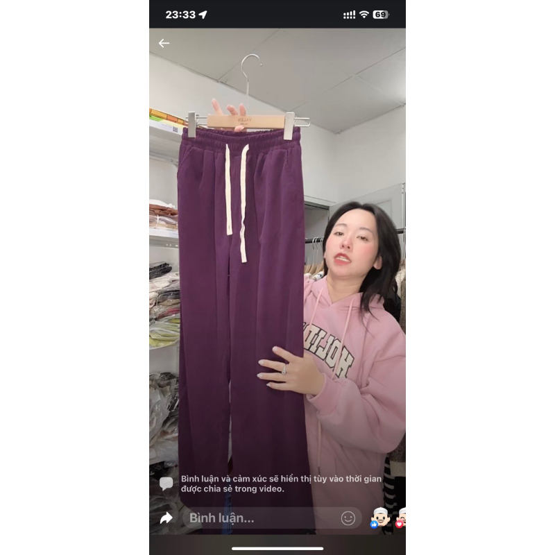 Quần nhung tăm dây trắng Fashion