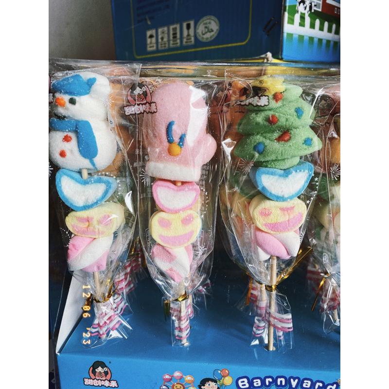 Sỉ hộp 40 xiên kẹo dẻo mallmanow hình noen