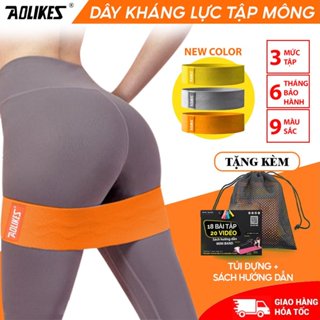 Dây kháng lực vải miniband tập mông Aolikes 3604