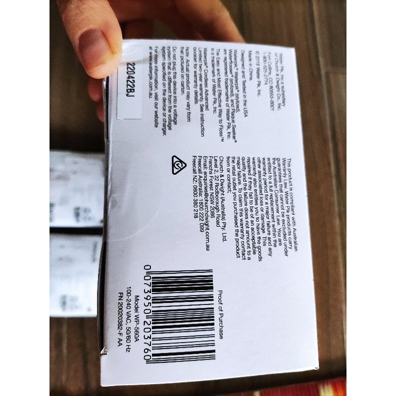 Máy tăm nước Waterpik Cordless WP-560, hàng chính hãng