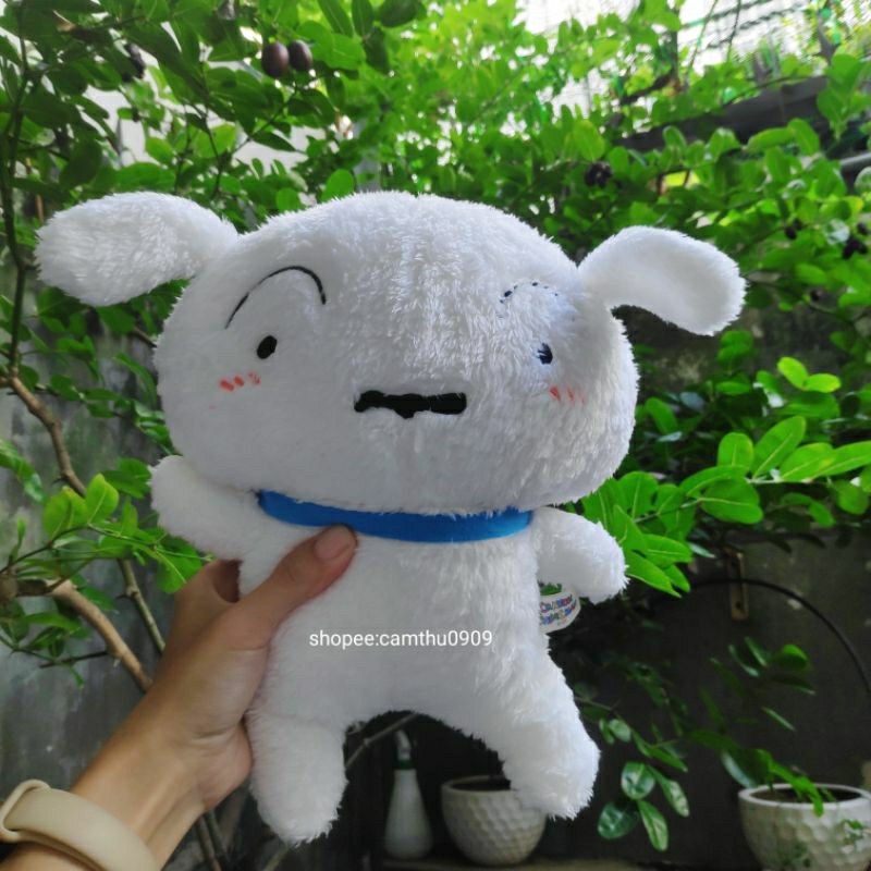 Chó Bông bạch tuyết Shin Chan lông xù, chó bông hoạt hình cậu bé bút chì nhiều mẫu đáng yêu