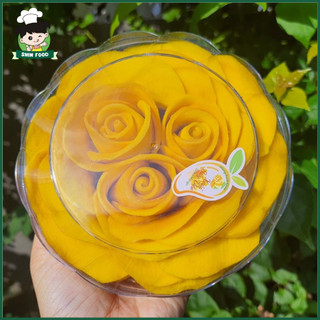 ✅ Xoài Keo Cam Lâm Sấy Dẻo Nguyên Miếng Xếp Hoa Hồng Hộp 500gram