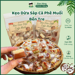 Kẹo Dừa Sáp Non Vị Cà Phê Muối Gói 300g Đặc Sản Bến Tre Thơm Ngon Béo Ngậy