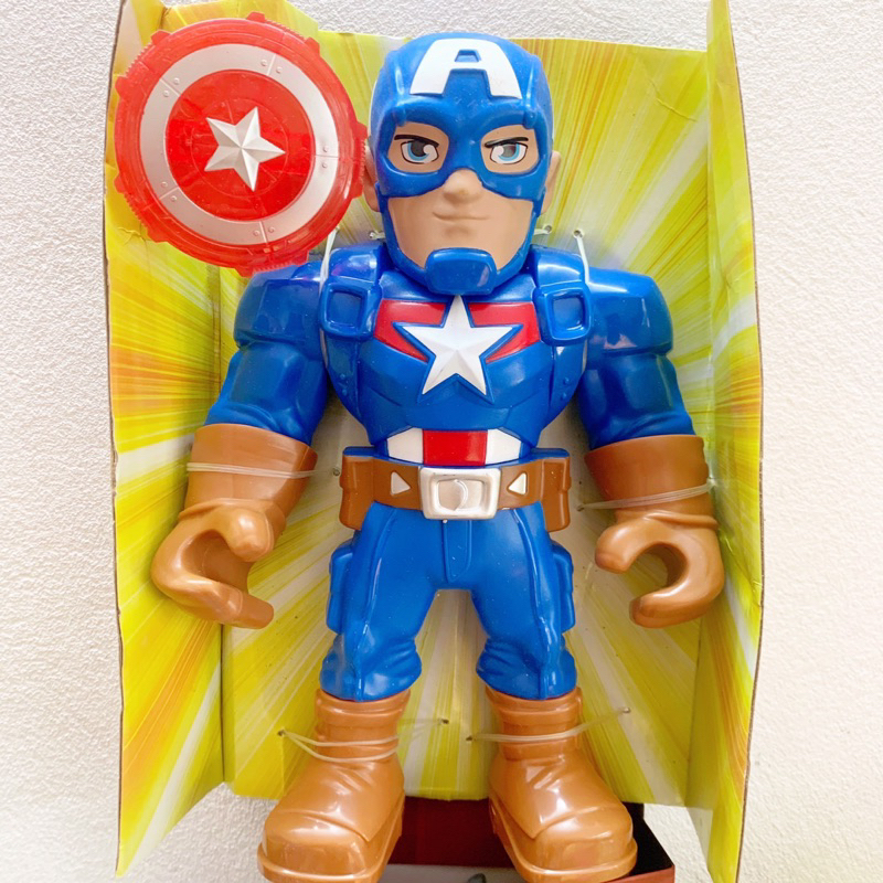 Mô hình nhân vật đội trưởng Mỹ - Captain America Size lớn cao 27cm Nobox
