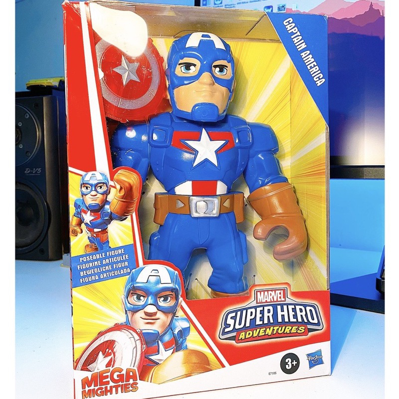 Mô hình nhân vật đội trưởng Mỹ - Captain America Size lớn cao 27cm Nobox