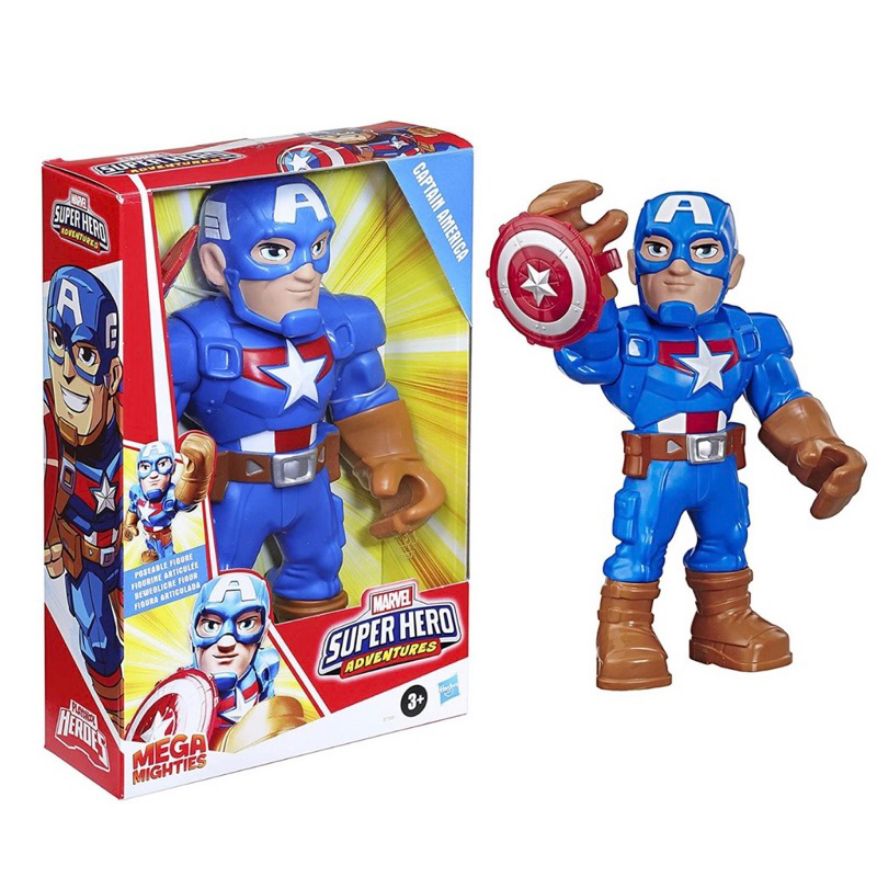 Mô hình nhân vật đội trưởng Mỹ - Captain America Size lớn cao 27cm Nobox
