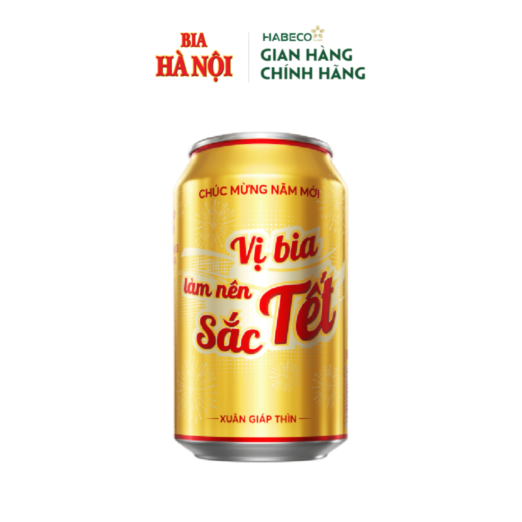 Thùng 24 lon Bia Hà Nội - HABECO  - Phiên bản Tết