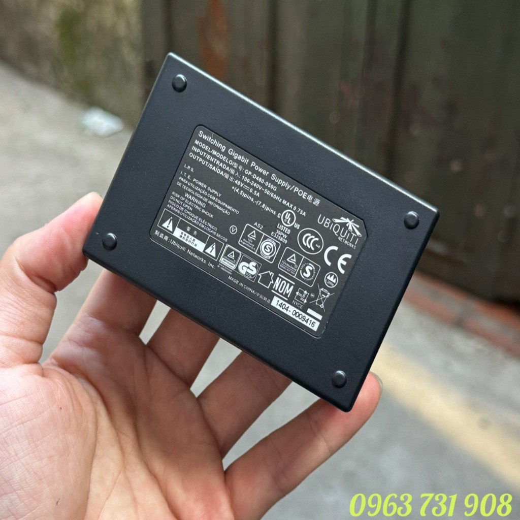 Bộ nguồn UBNT POE GP-D480-050G 48V 0,5A Gigabit hoàn toàn mới
