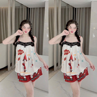 Đồ bộ lụa latin bigsize 55-90kg - bộ 2 dây mặc nhà