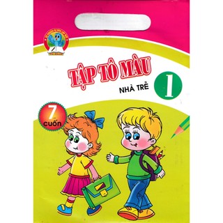 Sách - Bộ Túi Tập Tô Màu Nhà Trẻ Tập 1 (7 Cuốn) - HA