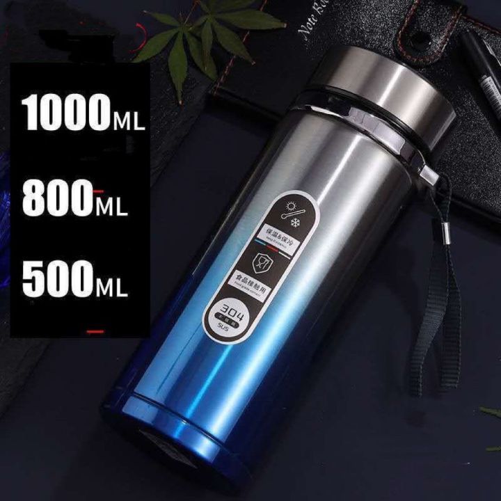 Bình Giữ Nhiệt 1200ml XinLang INOX 304 DÀY KÈM LƯỚI LỌC VÀ DÂY ĐEO