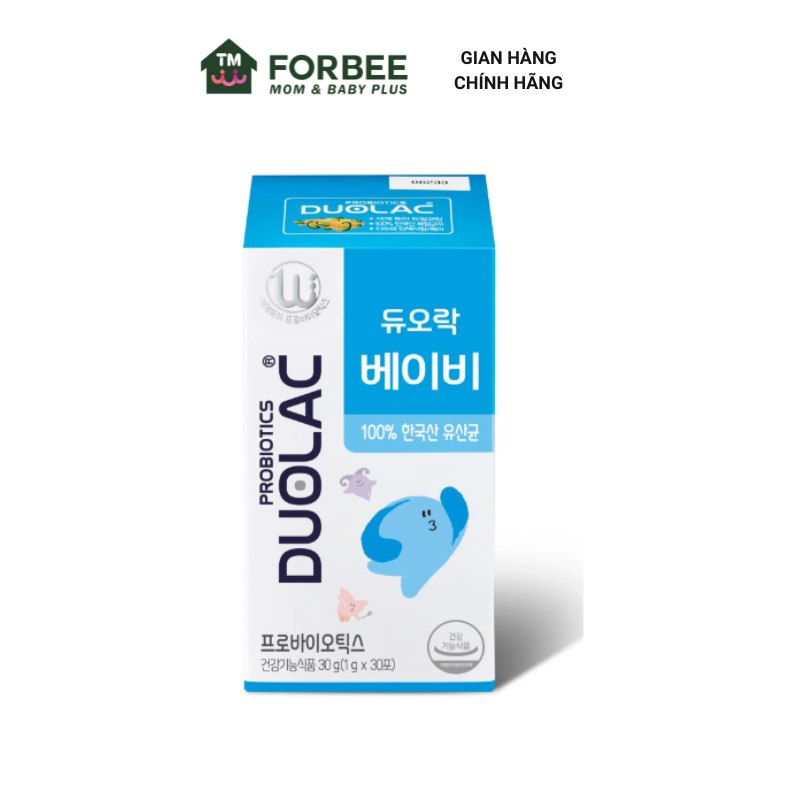 Men vi sinh hữu cơ cho bé DUOLAC xanh lá Hàn Quốc, hỗ trợ tiêu hóa - FORBEE