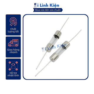 Cầu chì thủy tinh 15A 250V 5x20mm hàn chân túi 10 con