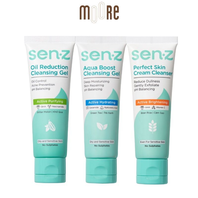 Sữa Rửa Mặt Senz Cleansing Gel chuẩn pH 150ml