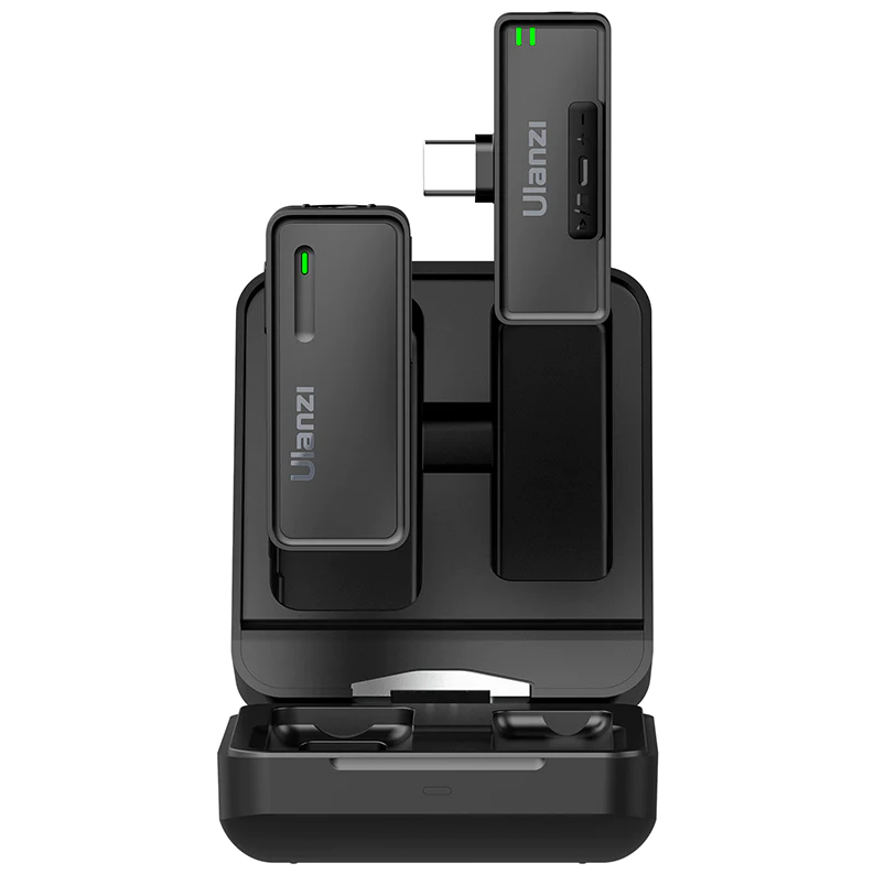 Micro Thu Âm Không Dây Ulanzi UW-MIC 2.4GHz 10P/ 10T dành cho iPhone/ Android