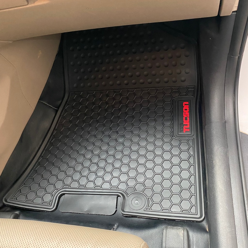 Thảm Lót Sàn Cao Su Xe Hyundai Tucson 2016 đến 2020 Hàng Cao Su Đúc Ko Mùi Chuẩn Form xe dễ dàng vệ sinh lau rửa