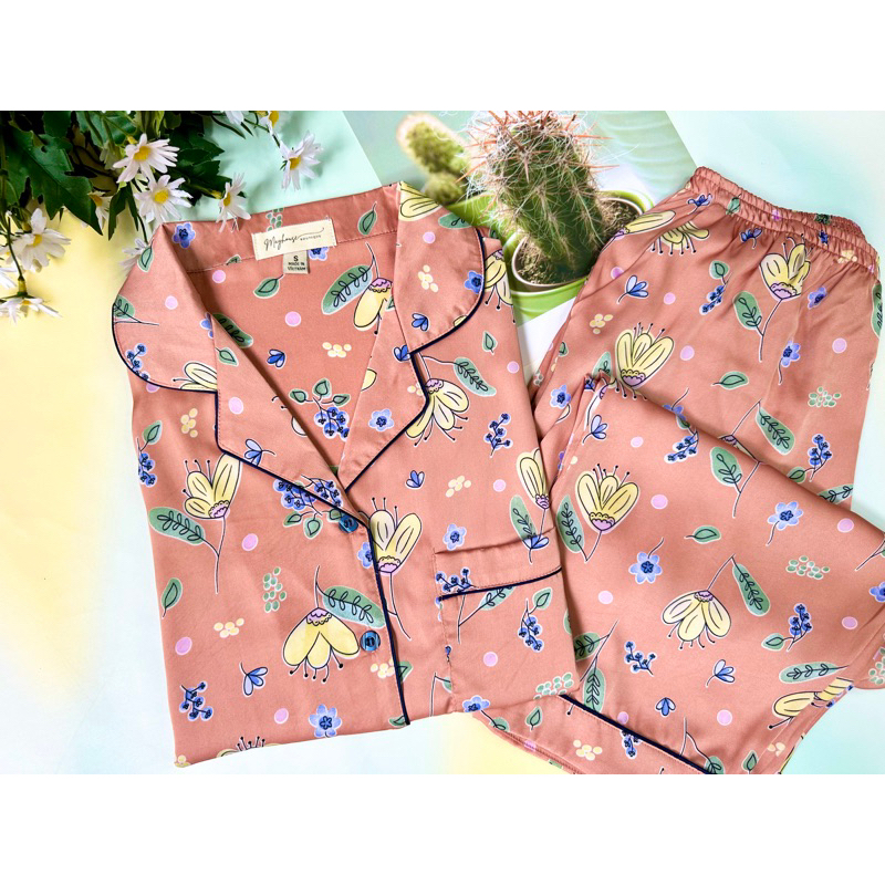 Hàng mới về 5 Mẫu- Bộ đồ ngủ Pijama nữ quần Lửng tay ngắn Lụa Satin và Lụa Latin cao cấp mặc nhà đẹp - Mayhouse