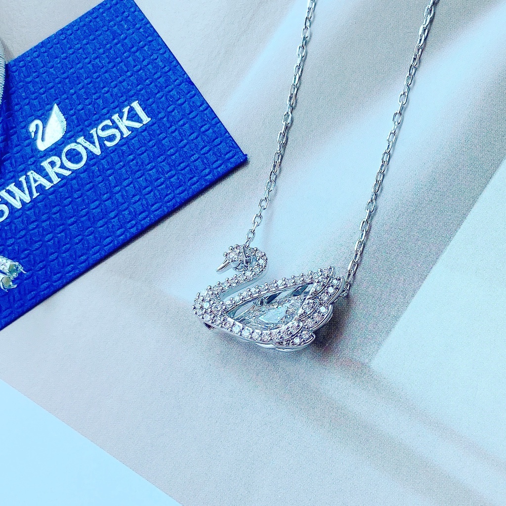 Dây chuyền nữ Swarovski Dancing Swan necklace 6052SV