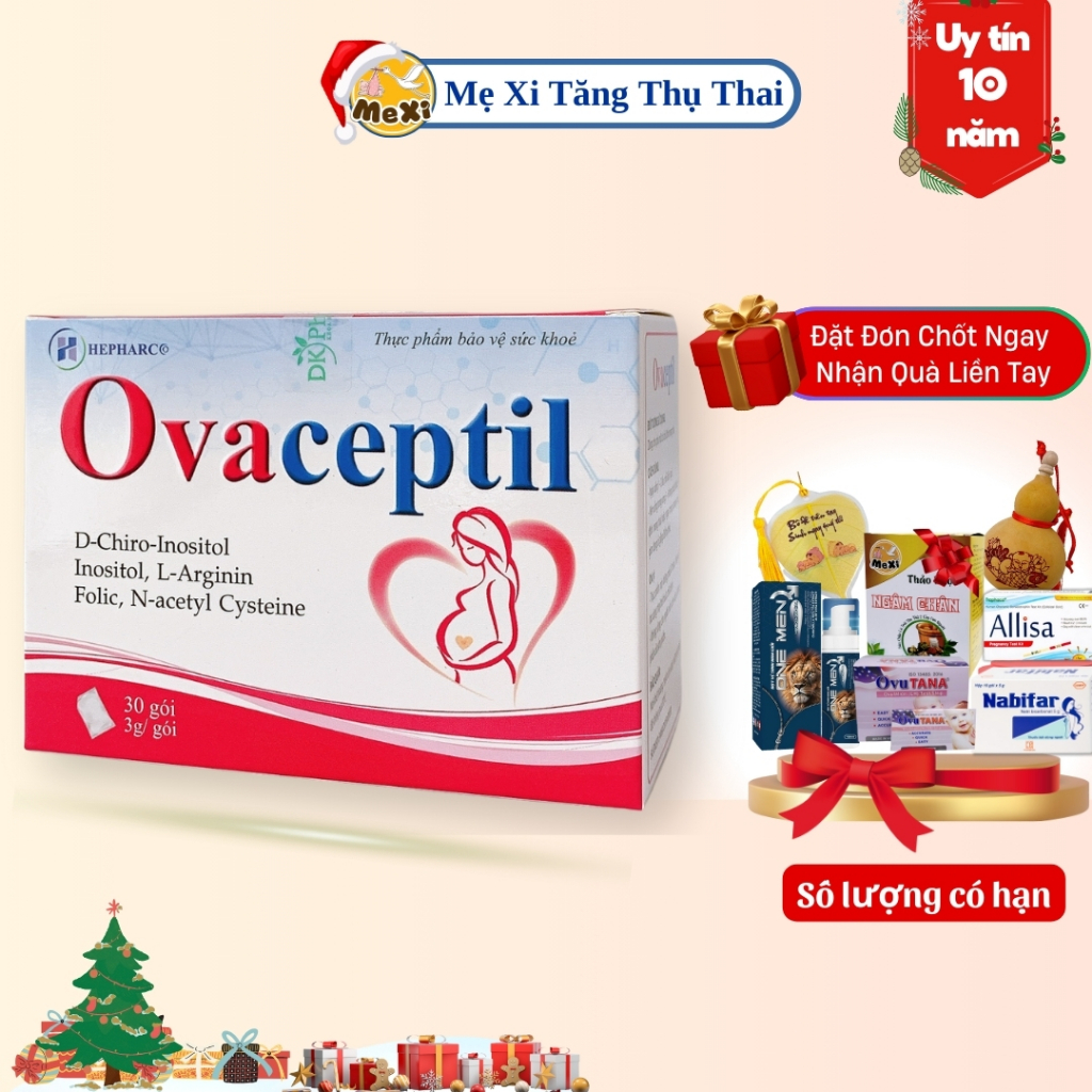 Mẹ Xi Ovaceptil bổ trứng, tăng thụ thai, điều hòa nội tiết tố, vô sinh hiếm muộn, điều hòa kinh nguyệt, tăng thụ thai