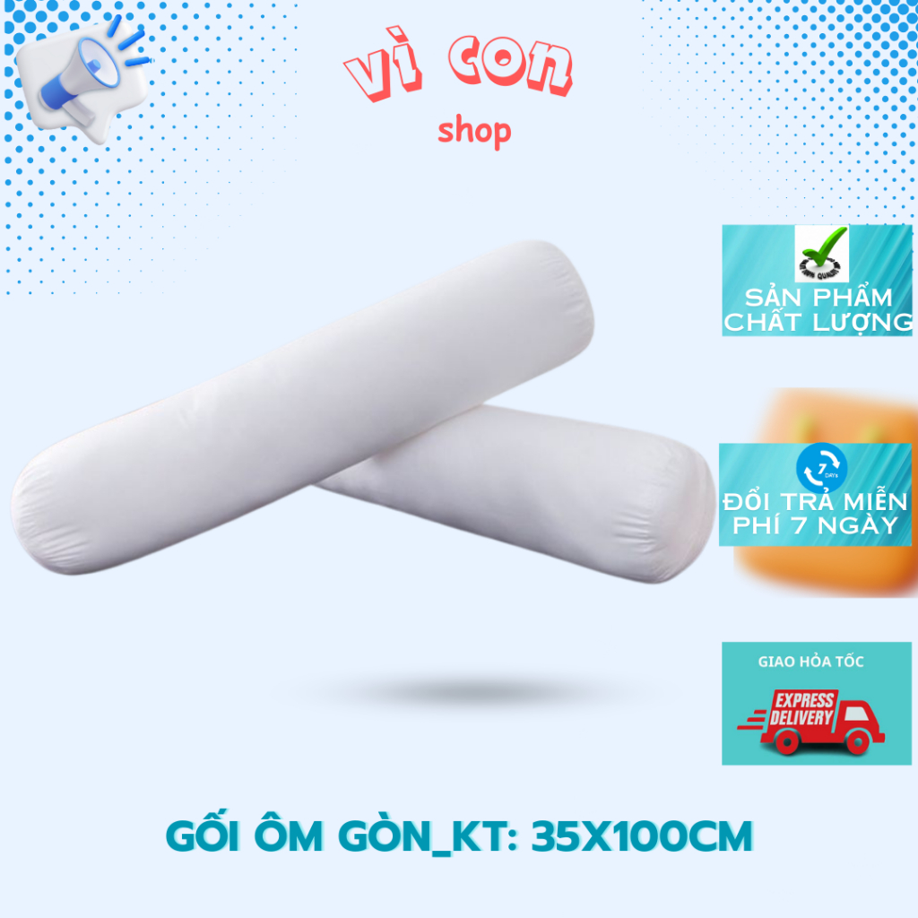 Ruột gối ôm gòn 30x100