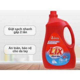 Nước giặt Lix đậm đặc sạch nhanh gấp 2 lần can 3.6kg