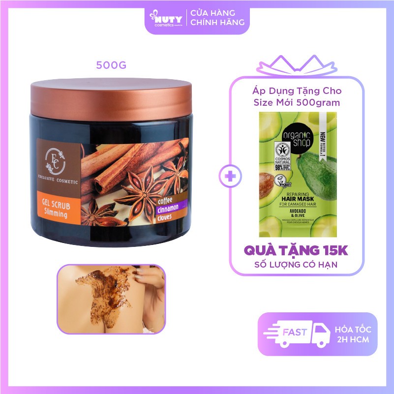 Tẩy Tế Bào Chết Dành Cho Body Exclusive Cosmetic Chiết Xuất Quế Hồi & Cafe