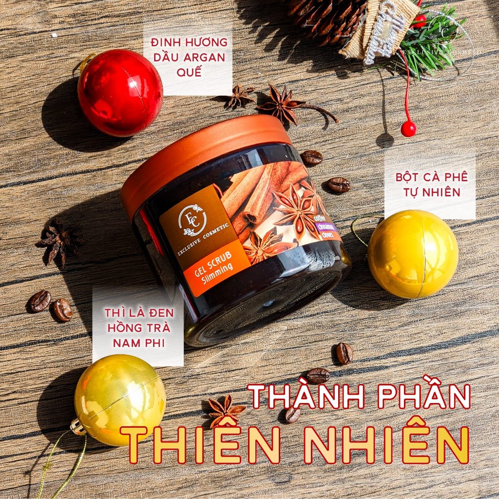 Tẩy Tế Bào Chết Dành Cho Body Exclusive Cosmetic Chiết Xuất Quế Hồi & Cafe