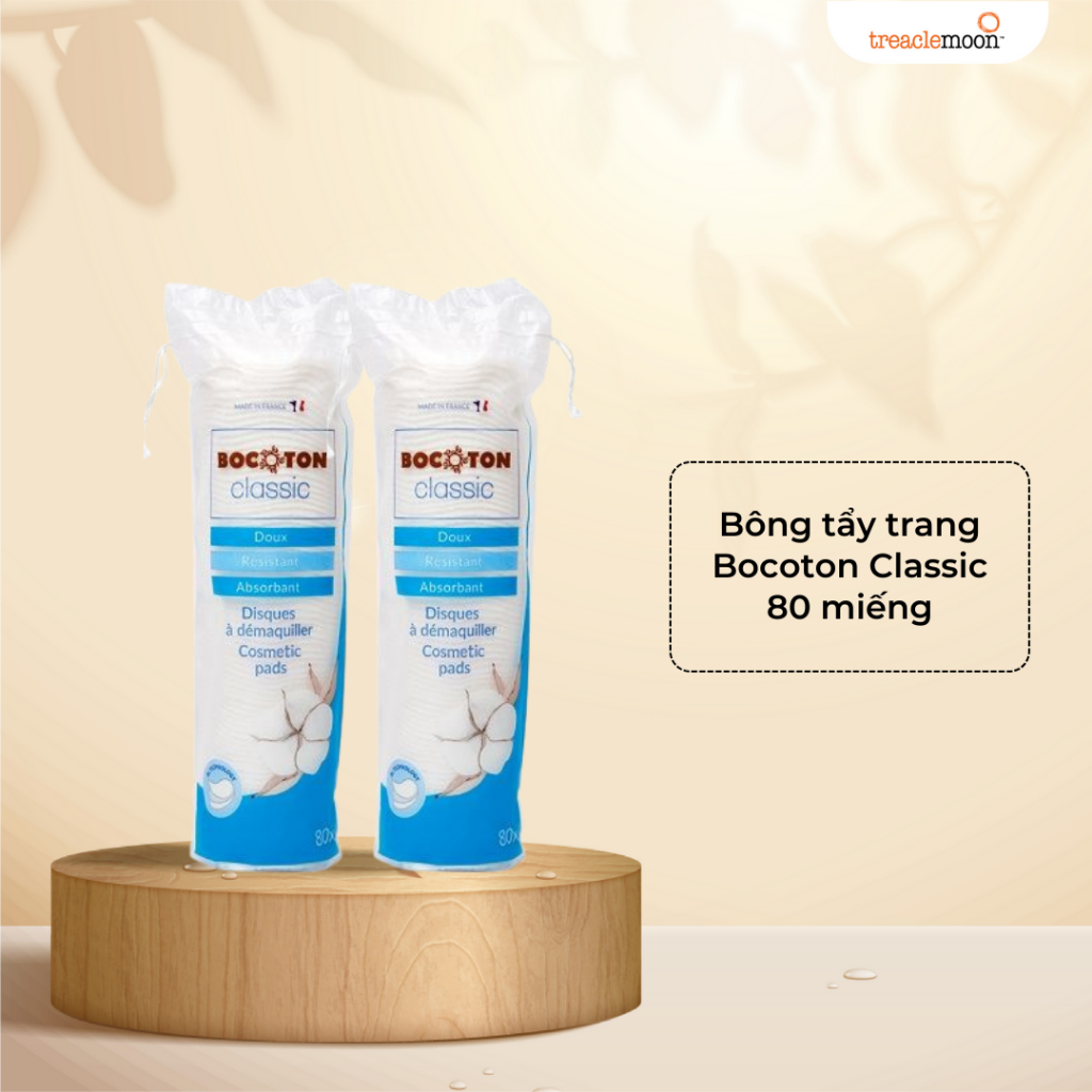 Bông tẩy trang bocoton Pháp 80 miếng