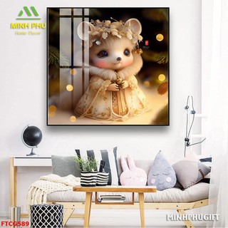 Tranh Treo Tường 12 Con Giáp Trung Hoa 01 - Tranh Laminate Tráng Gương