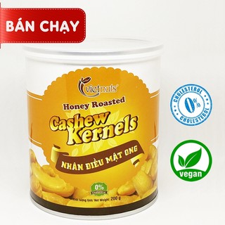 Hạt điều mật ong Vietnuts lon 200g CAO CẤP