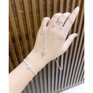 Lắc tay nữ lắc tay rút trái tim chuẩn bạc ta cao cấp