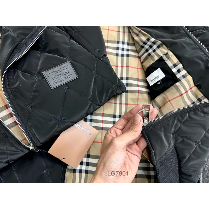 Áo Khoác Phao Gió Nhung Cao Cấp Lót Kẻ Thêu Logo BBU Xịn Sò