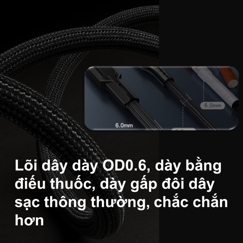 Dây Cáp Sạc Nhanh Yesido CA108, TYPE-C, PD60W, 2.4A, 1.2m, Dây dày OD0.6, QC3.0, 480Mbps, Đẹp và bền, Chính Hãng - WOW