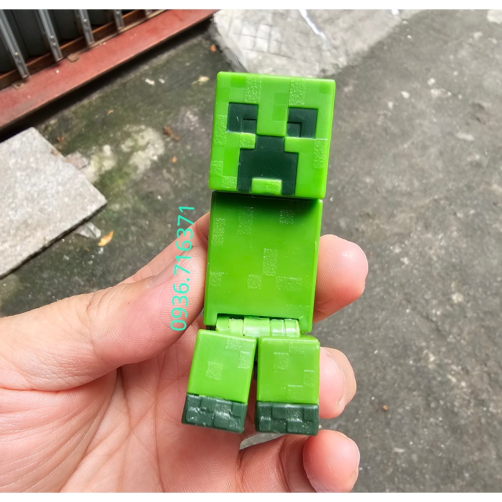 Mô hình nhân vật Minecraft cao 8.5cm hàng chính hãng Mattel Nobox