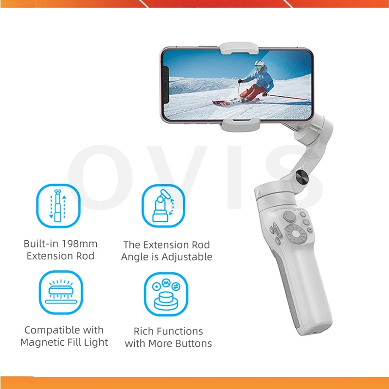 Feiyu Vimble 3 - Gimbal Chống Rung Kiêm Gậy Selfie Cho Smartphone, Tải Trọng 260 Gram
