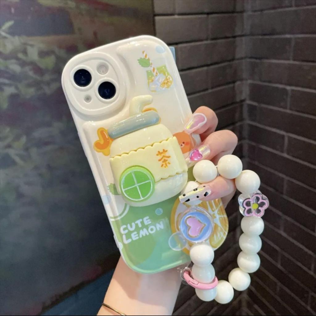 Ốp lưng iphone kèm Pop trà chanh X, Xs, XsMax, 11, 11ProMax, 12, 12ProMax, 13, 13ProMax, 14Promax, 15promax