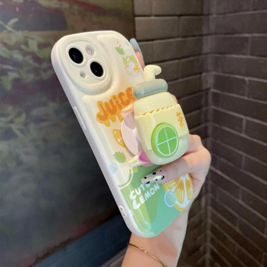 Ốp lưng iphone kèm Pop trà chanh X, Xs, XsMax, 11, 11ProMax, 12, 12ProMax, 13, 13ProMax, 14Promax, 15promax