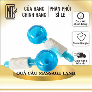 Cặp Quả cầu lạnh massage mặt, đẩy tinh chất, thư giãn sâu