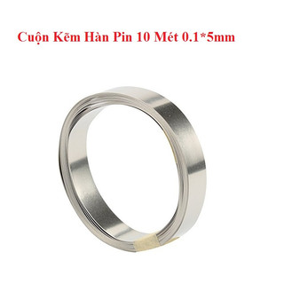 Cuộn kẽm hàn cell pin 0.1x5mm 10 mét- 1 cuộn